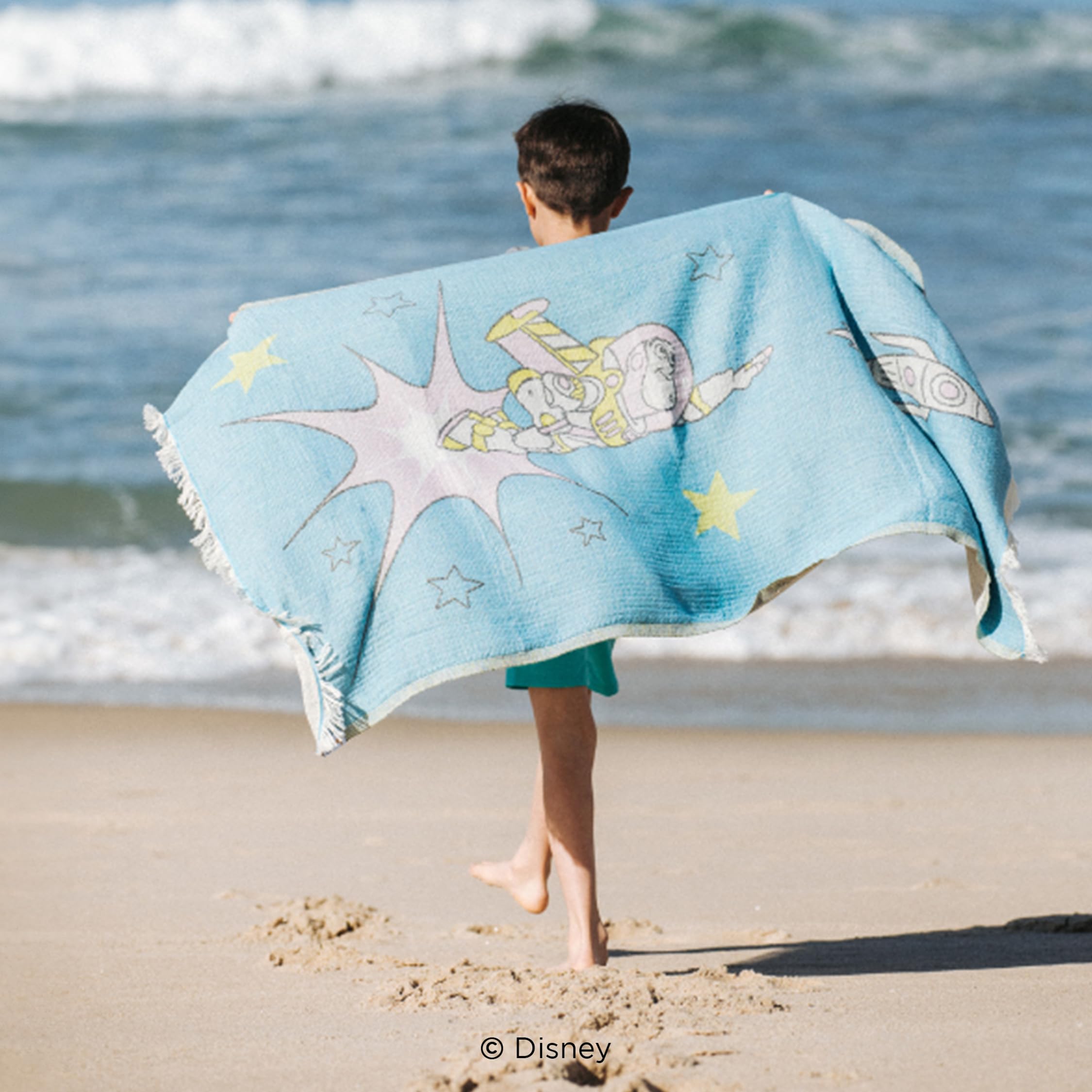 Amazon.com: Sand Cloud Turkish Beach Towel - Disney Pixar Buzz